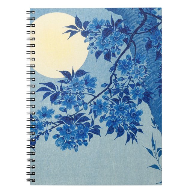 Carnet Soirée Lune Arbre Bleu Lune (Devant)