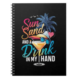 Carnet Soleil, sable et un verre à la main, croisière de 