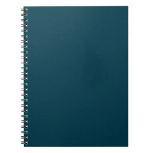 Carnet Solide profonde aqua bleu turquoise