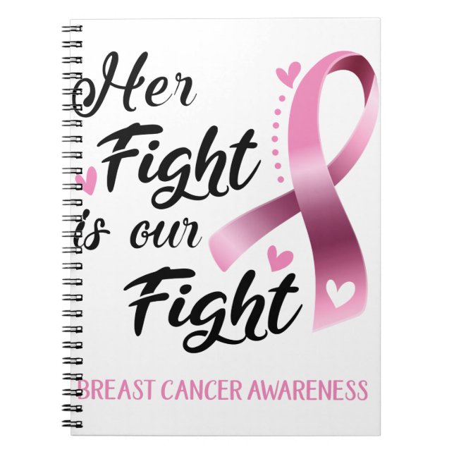 Carnet Son combat est notre lutte contre le cancer du sei (Devant)