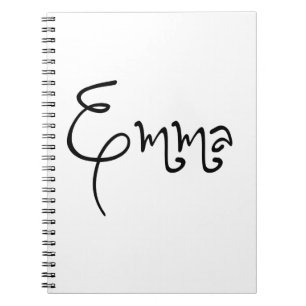 Carnet Son Nom Est Emma Calligraphy
