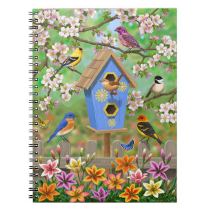 Carnet Songbirds Lily Garden Birdhouse