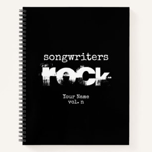 Carnet Songwriters Rock Ordinateur Portable Personnalisé