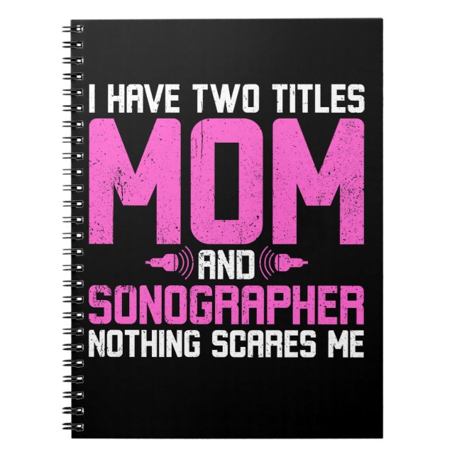 Carnet Sonographe Sonographie Maman (Devant)