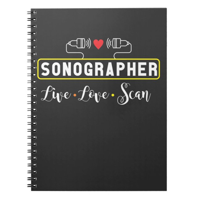 Carnet Sonographe Ultrasonique Scan Sonographie Professio (Devant)