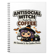 Sorcière Antisociale Café Halloween