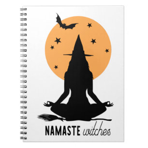 Carnet Sorcière de yoga d'Halloween contemporaine