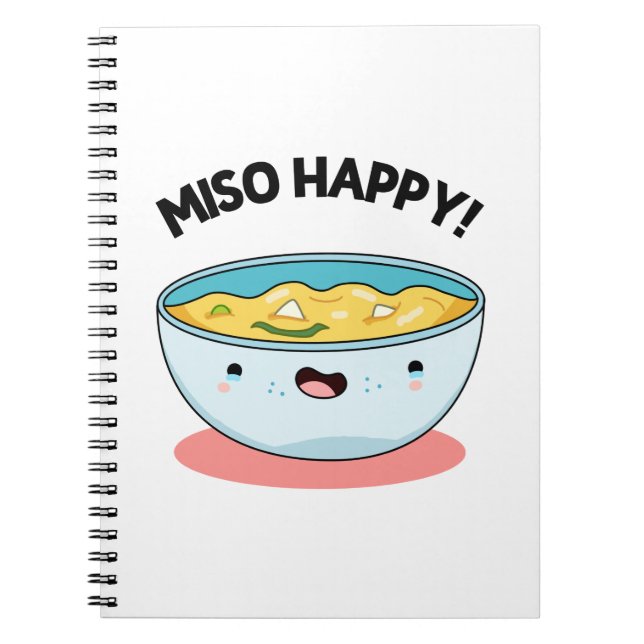 Carnet Soupe Miso Joyeuse Drôle Pun  (Devant)