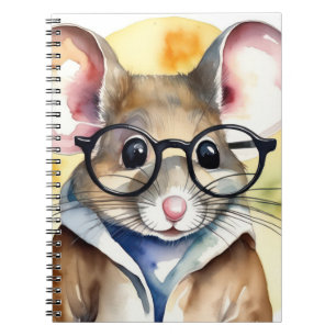 Carnet Souris Aquarelle Avec Verre