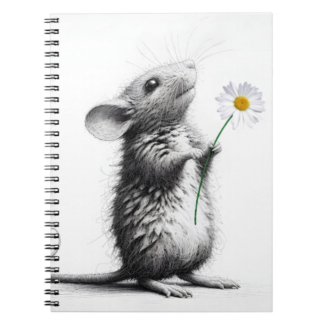Carnet Souris Avec Faisceau Blanc (Devant)