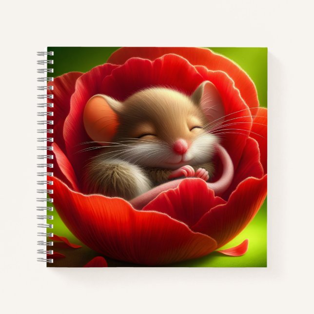 Carnet Souris bébé très mignonne (Devant)