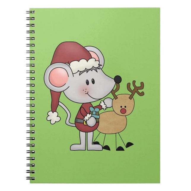 Carnet Souris de Noël et (Devant)