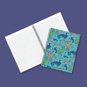 Carnet Sous la mer - Cheval de mer et Motif de coque