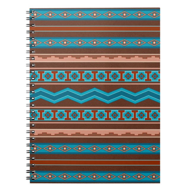 Carnet Southwest Style Geometric Cameron Gorge Design (Devant)