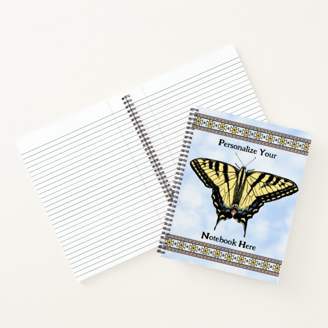 Carnet Southwest Yellow Swallowtail Butterfly Custom (Intérieur)
