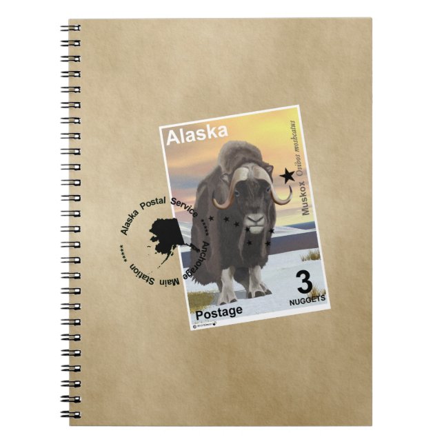 Carnet Souvenir du timbre de Muskox (Devant)