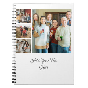 Carnet Souvenirs chères : personnalisable 4 Photo Collage