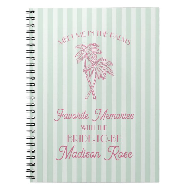 Carnet Souvenirs préférés de Palm Springs avec la mariée (Devant)