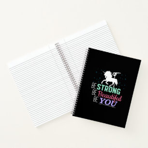 Carnet Soyez forte, belle, vous - Gymnastique Licorne