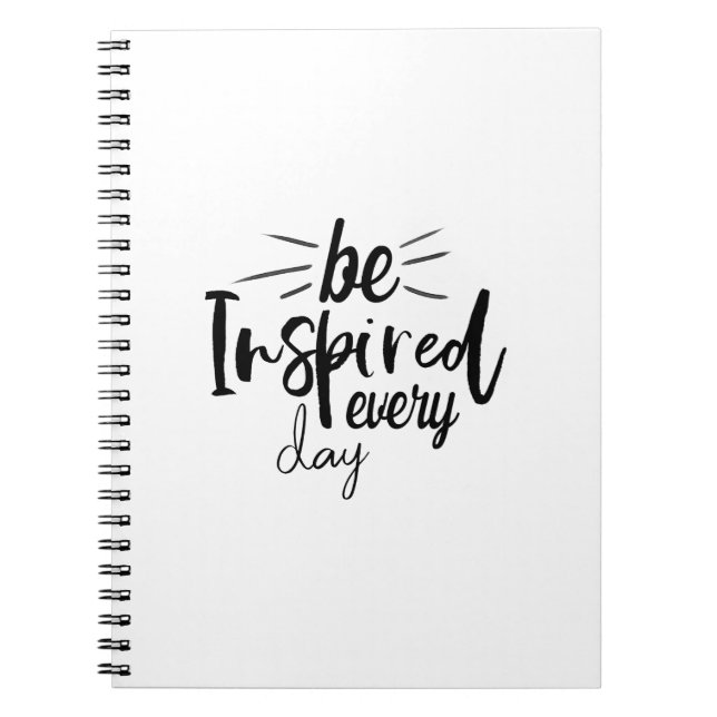 Carnet Soyez inspiré chaque jour Citation (Devant)