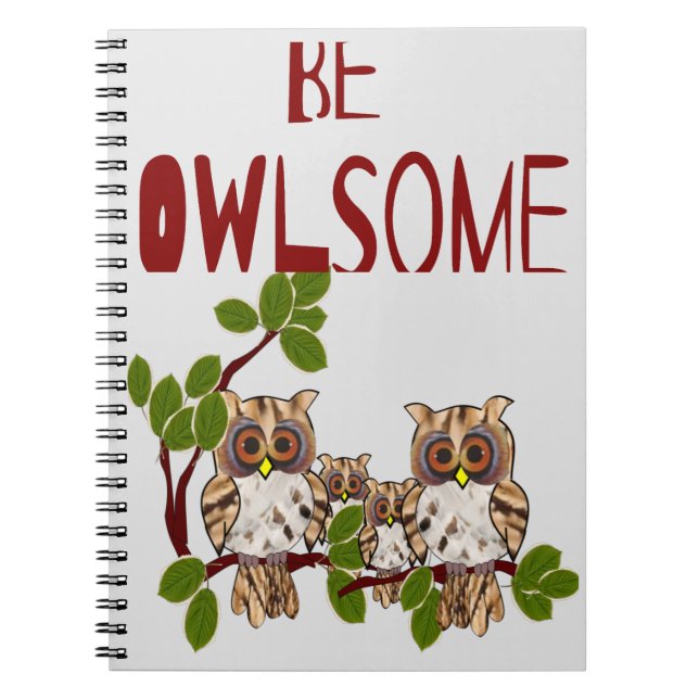 Carnet Soyez Owlsome (Devant)