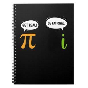 Carnet Soyez Réel Soyez Rationnel Drôle de Math Pi Day Ge
