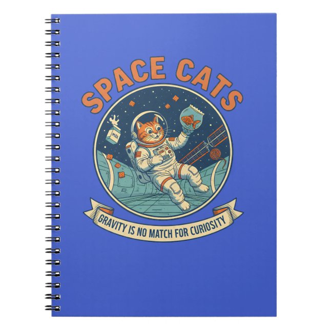 Carnet Space Cat Astronaut (Devant)