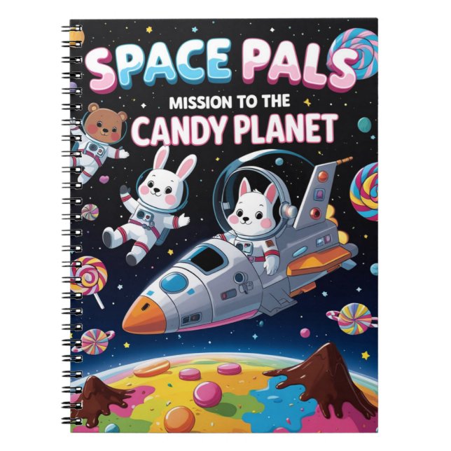 Carnet Space Pals : Mission à Candy Planet Animal (Devant)