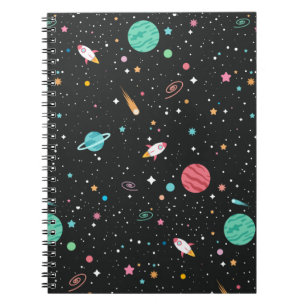 Carnet Space Rocket Ships et Planètes