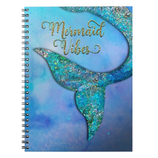 Carnet Sparkly Ocean Mermaid (Devant)