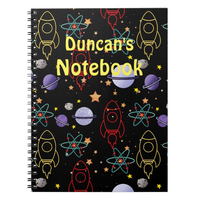 Carnet spatial pour enfants (Devant)