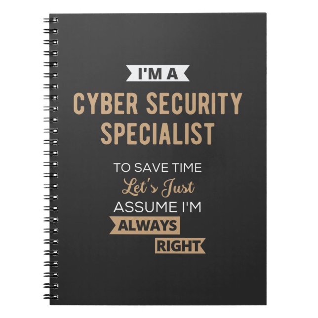 Carnet Spécialiste de la cybersécurité (Devant)