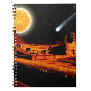 Carnet Sphinx & Lune sur égyptienne Giza Pyramides Cadeau