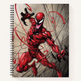 Carnet Spider-Man Carnage en avant