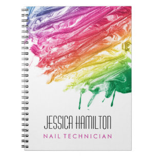 Carnet Spilt Rainbow Nail Polonais - Technicien à ongles