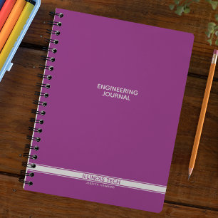 Carnet spiral à framboise violet classique