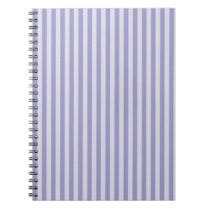 Carnet spiral à rayures violettes