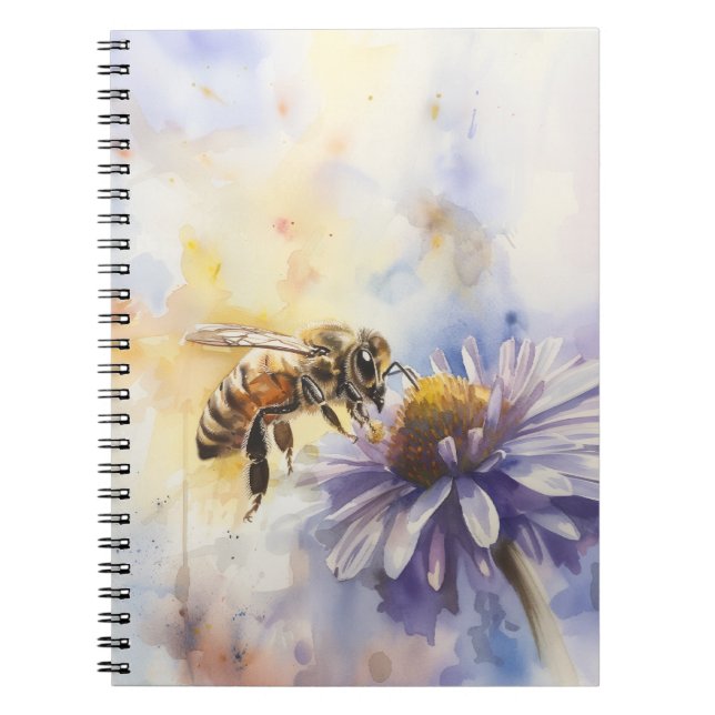Carnet spiral abeilles et marais (Devant)