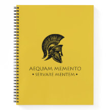 Carnet spiral Aequam memento servare mentem