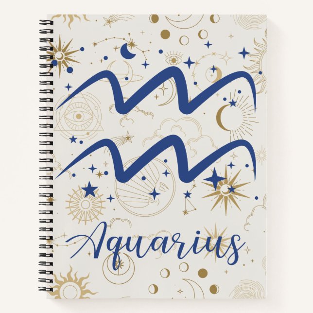 Carnet spiral Aquarius (Devant)