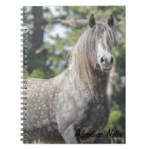 Carnet spiral avec Fantôme gris