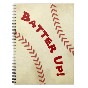 Carnet Spiral Batter Up Baseball