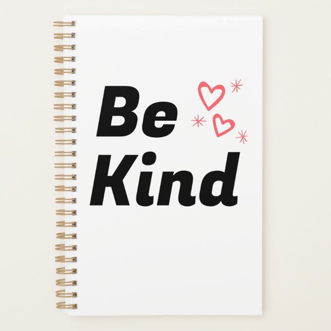carnet Spiral "Be Kind" (Devant)