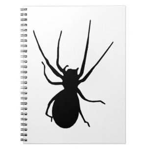 Carnet Spiral Black Spider