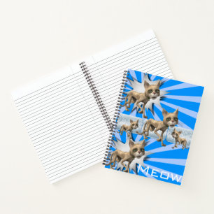 Carnet spiral Blue Cats Meow
