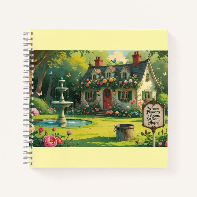 Carnet Spiral Book- Inspirational Quote" (Devant)