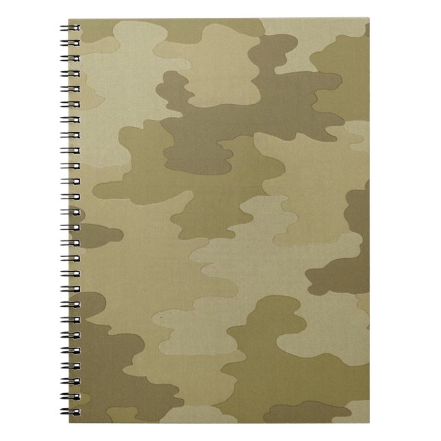 Carnet spiral Camouflage Lumière (Devant)