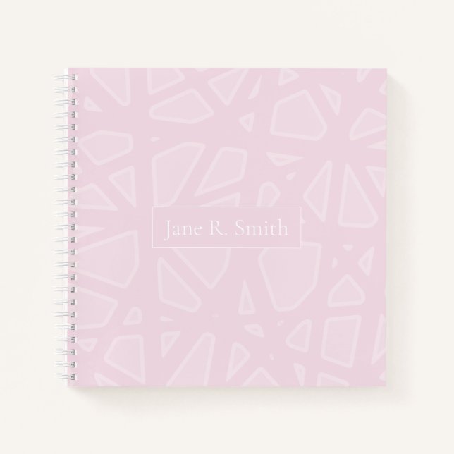 CARNET SPIRAL CARRÉ PERSONNALISABLE MINIMAL (Devant)