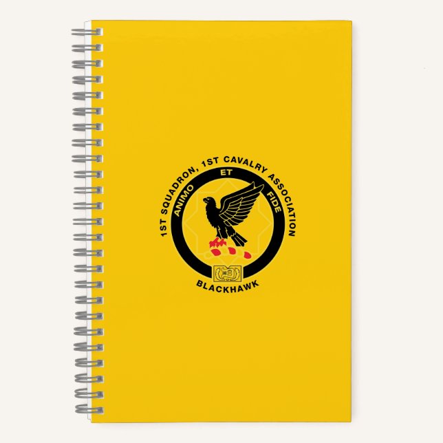 Carnet Spiral Cavalerie - Cav Gold (Recto)