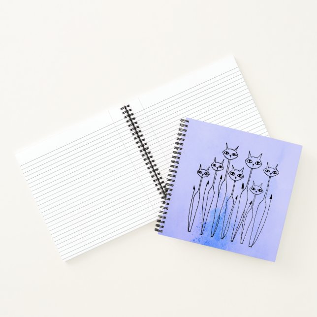 Carnet spiral (chats à main) (Intérieur)
